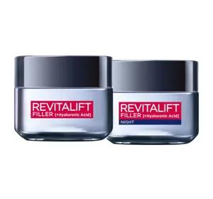 LOREAL REVITALIFT FILLER [HA] ZESTAW KREM NA DZIEŃ + KREM NA NOC