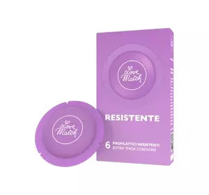 LOVE MATCH RESISTENTE PREZERWATYWY 6 SZTUK