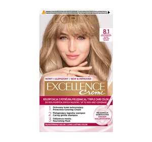 L’Oréal Paris Excellence Créme trwała farba do włosów 8.1 jasny popielaty blond