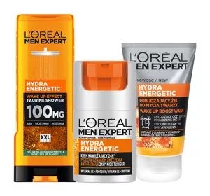 L’Oréal Paris Men Expert Hydra Energetic zestaw żel pod prysznic + żel myjący + krem nawilżający