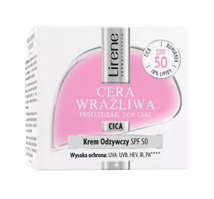 Lirene Cera Wrażliwa odżywczy krem do twarzy SPF50 50ml