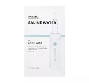 MISSHA MASCURE MASKA W PŁACHCIE SALINE WATER 28ML