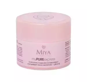 MIYA COSMETICS MY PURE EXPRESS 5-MINUTOWA MASECZKA OCZYSZCZAJĄCA Z KOMPLEKSEM 5% KWAS AZELAINOWY + GLICYNA 50G