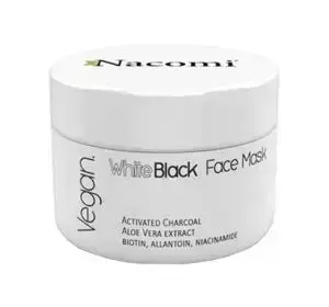 NACOMI WHITE BLACK MASK BIAŁO-CZARNA OCZYSZCZAJĄCA MASKA  50ML