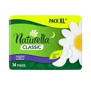 NATURELLA CLASSIC NIGHT PODPASKI HIGIENICZNE ZE SKRZYDEŁKAMI 14 SZTUK