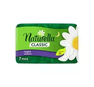 NATURELLA CLASSIC NIGHT PODPASKI HIGIENICZNE ZE SKRZYDEŁKAMI 7 SZTUK