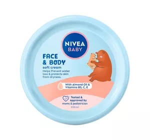 NIVEA BABY KREM PIELĘGNACYJNY DO TWARZY I CIAŁA 200ML