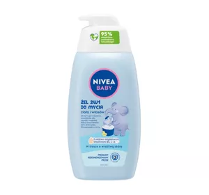 NIVEA BABY ŻEL 2W1 DO MYCIA CIAŁA I WŁOSÓW DLA DZIECI Z POMPKĄ 500ML