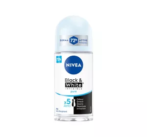 NIVEA BLACK&WHITE INVISIBLE PURE ANTYPERSPIRANT W KULCE 50ML