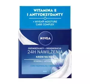 NIVEA NAWILŻAJĄCY KREM DO TWARZY NA NOC 24H NAWILŻENIA + REGENERACJA 50ML