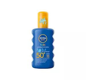 NIVEA SUN KIDS COLOURED PROTECT & CARE OCHRONA PRZECIWSŁONECZNA SPRAY DLA DZIECI SPF50+ 200ML