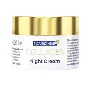 NOVACLEAR COLLAGEN UJĘDRNIAJĄCO-WYGŁADZAJĄCY KREM NA NOC 50ML