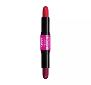 NYX PROFESSIONAL MAKEUP WONDER STICK DWUSTRONNY RÓŻ DO POLICZKÓW 05 BRIGHT AMBER + FUCHSIA 2x4G