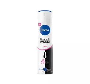 Nivea Black&White Invisible Clear antyperspirant w sprayu dla kobiet 150ml