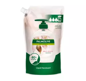 PALMOLIVE NATURALS MYDŁO W PŁYNIE DO RĄK MILK & ALMOND REFILL 1000ML