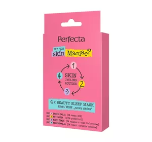 PERFECTA SKIN CYCLING ROUTINE ZESTAW MASECZEK DO TWARZY 4 X BEAUTY SLEEP MASK 4X8ML