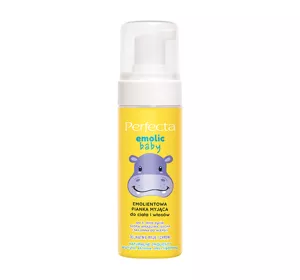 Perfecta Emolic Baby emolientowa pianka myjąca do ciała i włosów 160ml