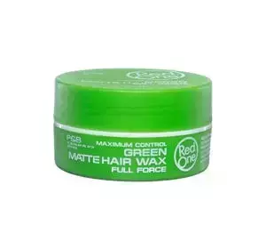 RED ONE MAXIMUM CONTROL GREEN MATTE HAIR WAX FULL FORCE WOSK DO STYLIZACJI WŁOSÓW 150ML