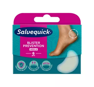 SALVEQUICK BLISTER PREVENTION HEELS PLASTRY NA PĘCHERZE 6 SZTUK