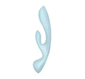 SATISFYER TRIPLE OH WIELOFUNKCYJNY WIBRATOR DLA PAR LIGHT BLUE