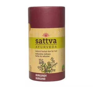 SATTVA AYURVEDA HENNA NATURALNA ZIOŁOWA FARBA DO WŁOSÓW BURGUND 150G