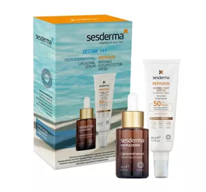 SESDERMA ZESTAW KOSMETYKÓW 1+1 KREM REPASKIN INVISIBLE LIGHT TEXTURE + SERUM HIDRADERM HYAL