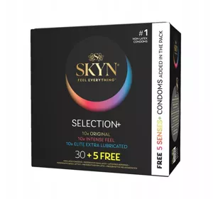 SKYN SELECTION+ NIELATEKSOWE PREZERWATYWY 35 SZTUK