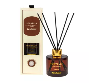 SORVELLA PREMIUM DYFUZOR ZAPACHOWY Z PATYCZKAMI DARK AMBER 120ML