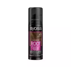 SYOSS ROOT RETOUCHER ZMYWALNY SPRAY MASKUJĄCY ODROSTY CIEMNY BRĄZ 120ML