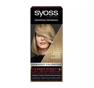 SYOSS TRWAŁA KOLORYZACJA PERMANENT FARBA 7_1 NATURALNY ŚREDNI BLOND