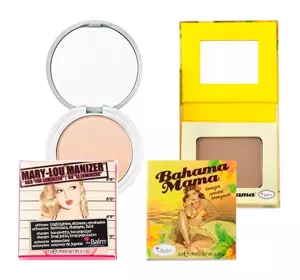 The Balm zestaw kosmetyków do makijażu rozświetlacz Mary-Lou Manizer + bronzer Bahama Mama