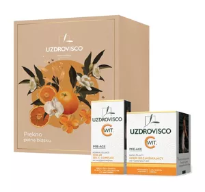 Uzdrovisco Pre-Age zestaw rozświetlających kosmetyków do pielęgnacji twarzy krem + serum