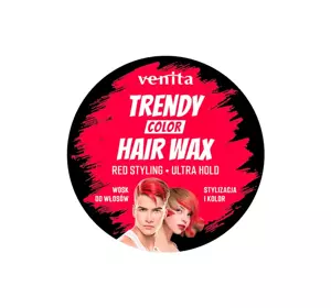 VENITA TRENDY COLOR HAIR WAX WOSK KOLORYZUJĄCO - STYLIZUJĄCY DO WŁOSÓW RED 75G