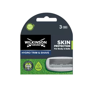 WILKINSON SWORD HYDRO TRIM & SHAVE WKŁADY DO MASZYNKI DO GOLENIA DLA MĘŻCZYZN 3 SZTUKI