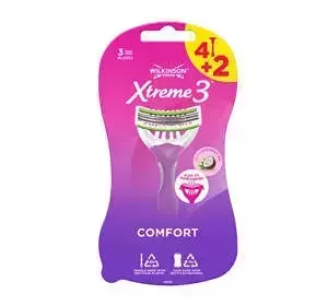 WILKINSON SWORD XTREME3 BEAUTY JEDNORAZOWA MASZYNKA DO GOLENIA DLA KOBIET 6 SZTUK