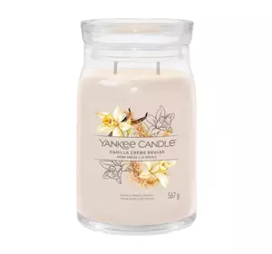 YANKEE CANDLE SIGNATURE ŚWIECA ZAPACHOWA VANILLA CREME BRULE 567G