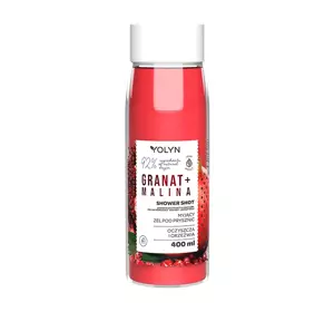 YOLYN SHOWER SHOT WEGAŃSKI ŻEL POD PRYSZNIC GRANAT + MALINA 400ML