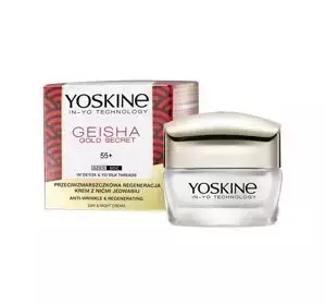 YOSKINE GEISHA GOLD SECRET PRZECIWZMARSZCZKOWA REGENERACJA KREM Z NIĆMI JEDWABIU 55+ 50ML