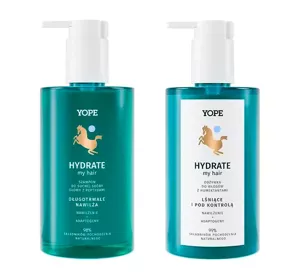 Yope Bounce My Hair Hydrate zestaw kosmetyków do pielęgnacji włosów szampon + odżywka