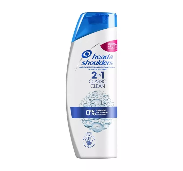 head & shoulders 2in1 szampon z odżywką classic clean 450ml - ezebra.pl