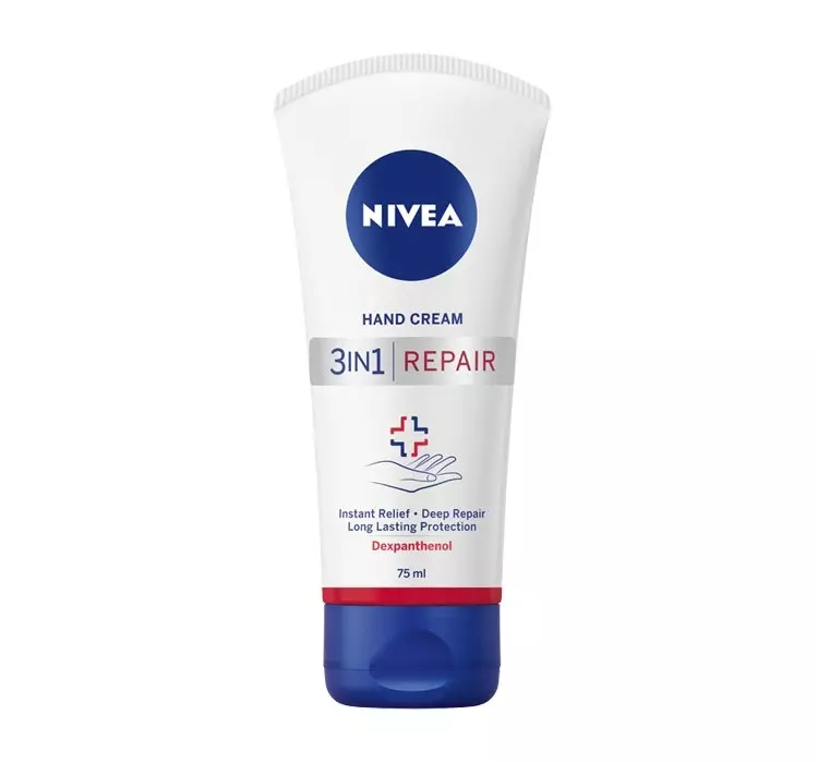 nivea hand cream 3in1 repair regenerujący krem do rąk 75ml - ezebra.pl