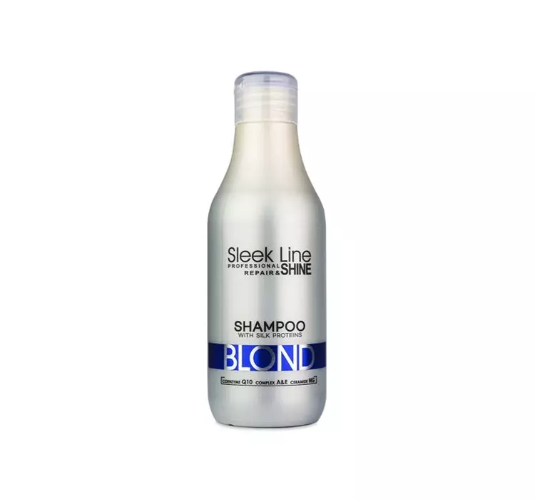 Stapiz Sleek Line Blond Szampon Do Włosów Blond Siwych I Rozjaśnianych Z Jedwabiem 300ml Ezebrapl 8232