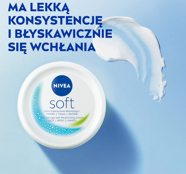 NIVEA SOFT KREM DO TWARZY INTENSYWNIE NAWILŻAJĄCY 200ML