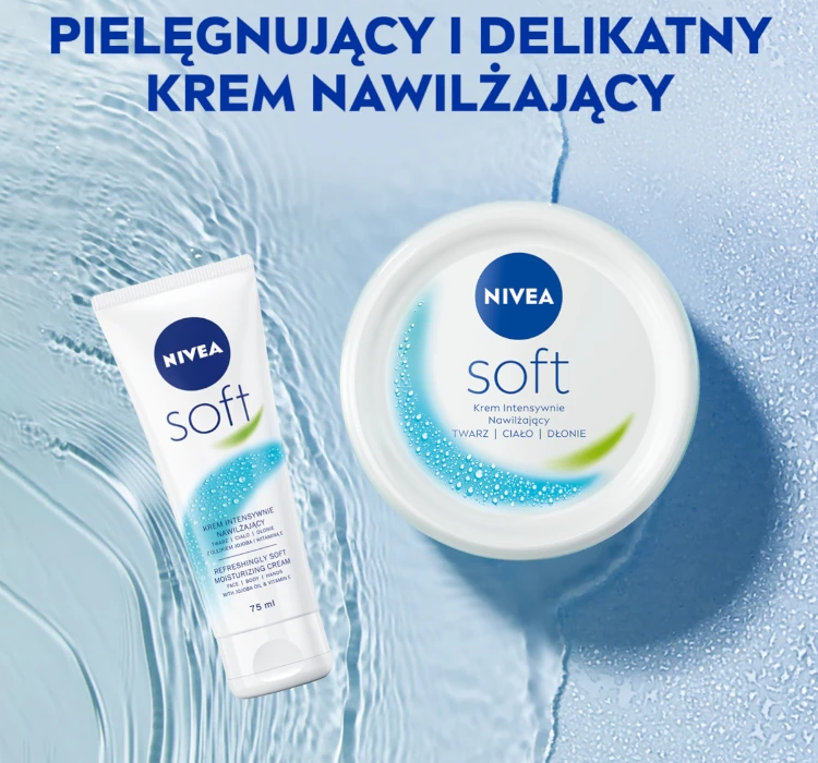 NIVEA SOFT KREM DO TWARZY INTENSYWNIE NAWILŻAJĄCY 200ML