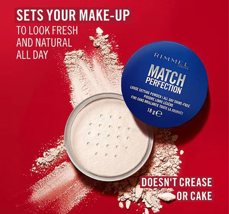 Rimmel Match Perfection matujący sypki puder do twarzy 001 18g