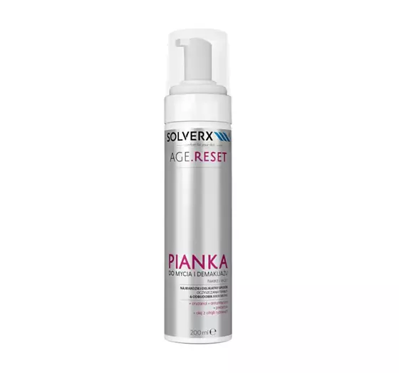 SOLVERX AGE RESET PIANKA DO MYCIA I DEMAKIJAŻU 200ML